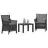 Ensemble salon avec coussin 3 pcs Anthracite PP 646103646103