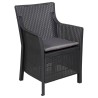 Ensemble salon avec coussin 3 pcs Anthracite PP 646103646103