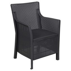 Ensemble salon avec coussin 3 pcs Anthracite PP 646103646103
