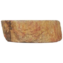 Évier 45x35x15 cm Pierre fossile Crème 646104646104