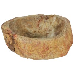 Évier 45x35x15 cm Pierre fossile Crème 646104646104