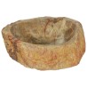 Évier 45x35x15 cm Pierre fossile Crème 646104646104