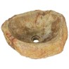 Évier 45x35x15 cm Pierre fossile Crème 646104646104
