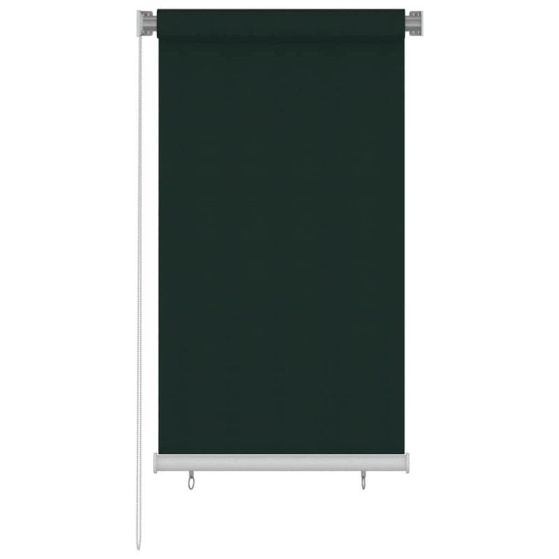 Store roulant d'extérieur 85 (l) x 140 (H) cm HDPE vert foncé 646114646114