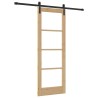 Porte coulissante ORKDAL Naturel et Noir 73,5 x 198,5 cm 646120646120