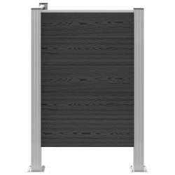 Clôture de poubelle Gris 85 x 85 x 115 cm Aluminium et WPC 646122646122
