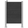 Clôture de poubelle Gris 85 x 85 x 115 cm Aluminium et WPC 646122646122