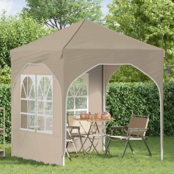 Tente de fête pop-up 192 x 192 x 245 cm Crème 646144646144