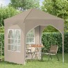 Tente de fête pop-up 192 x 192 x 245 cm Crème 646144646144