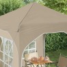 Tente de fête pop-up 192 x 192 x 245 cm Crème 646144646144