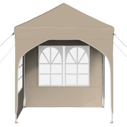 Tente de fête pop-up 192 x 192 x 245 cm Crème 646144646144