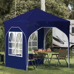 Tente de fête pop-up 192 x 192 x 245 cm Bleu 646145646145