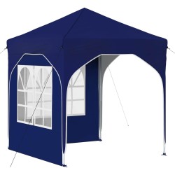 Tente de fête pop-up 192 x 192 x 245 cm Bleu 646145646145