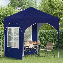 Tente de fête pop-up 192 x 192 x 245 cm Bleu 646145646145