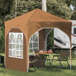 Tente de fête pop-up 192 x 192 x 245 cm Beige 646146646146