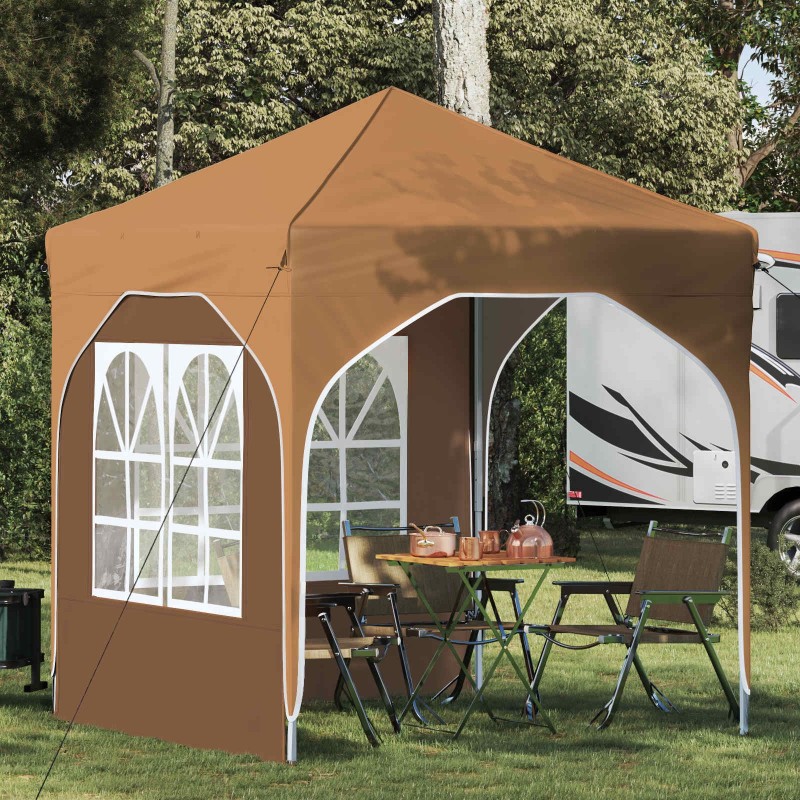 Tente de fête pop-up 192 x 192 x 245 cm Beige 646146646146