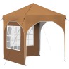 Tente de fête pop-up 192 x 192 x 245 cm Beige 646146646146