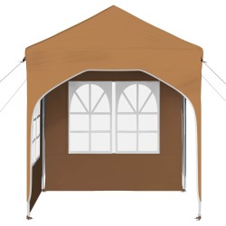 Tente de fête pop-up 192 x 192 x 245 cm Beige 646146646146