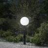 Borne lumineuse avec capteur et prise 80 cm Noir IP44 646149646149