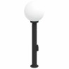 Borne lumineuse avec capteur et prise 80 cm Noir IP44 646149646149