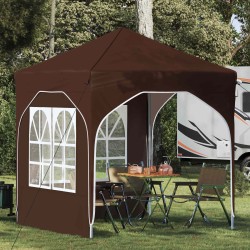 Tente de fête pop-up 192 x 192 x 245 cm Marron 646151646151