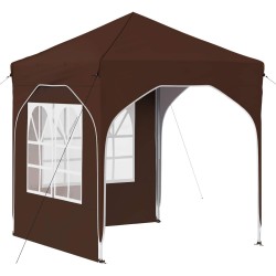 Tente de fête pop-up 192 x 192 x 245 cm Marron 646151646151