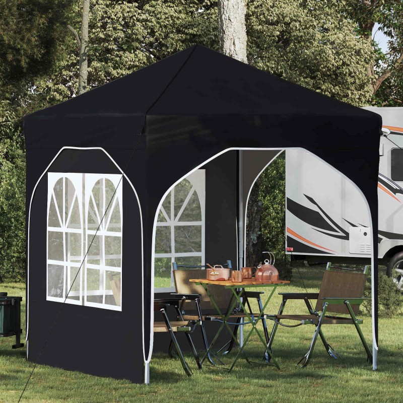 Tente de fête pop-up 192 x 192 x 245 cm Noir 646155646155