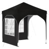 Tente de fête pop-up 192 x 192 x 245 cm Noir 646155646155