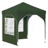 Tente de fête pop-up 192 x 192 x 245 cm Vert 646157646157