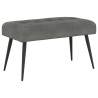 Banc avec capitonnage bouton Gris foncé 80 x 40 x 46 cm Velours 646159646159