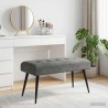 Banc avec capitonnage bouton Gris foncé 80 x 40 x 46 cm Velours 646159646159