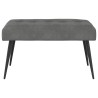 Banc avec capitonnage bouton Gris foncé 80 x 40 x 46 cm Velours 646159646159