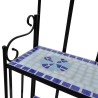 Support pour plantes Mosaïque bleu et blanc 646160646160