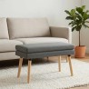 Banc à double couche Gris foncé 80 x 40 x 47 cm Tissu 646162646162