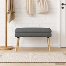 Banc à double couche Gris foncé 80 x 40 x 47 cm Tissu 646162646162