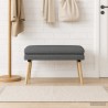 Banc à double couche Gris foncé 80 x 40 x 47 cm Tissu 646162646162