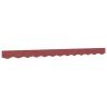 Tissu de remplacement de cantonnière d’auvent rayure bordeaux 646165646165