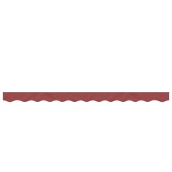 Tissu de remplacement de cantonnière d’auvent rayure bordeaux 646165646165