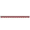 Tissu de remplacement de cantonnière d’auvent rayure bordeaux 646165646165