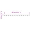 Tissu de remplacement de cantonnière d’auvent rayure bordeaux 646165646165