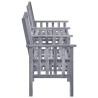 Chaises de jardin avec table à thé et coussins Acacia solide 646169646169