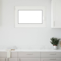 Fenêtre de sous-sol RISOR 90 x 70 cm PVC et verre Blanc 646204646204
