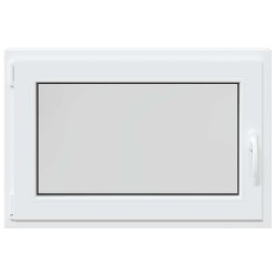 Fenêtre de sous-sol RISOR 90 x 70 cm PVC et verre Blanc 646204646204