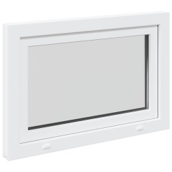 Fenêtre de sous-sol RISOR 90 x 70 cm PVC et verre Blanc 646204646204