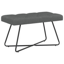 Banc avec capitonnage bouton Gris foncé 80 x 40 x 46 cm Tissu 646207646207