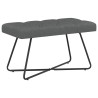 Banc avec capitonnage bouton Gris foncé 80 x 40 x 46 cm Tissu 646207646207