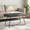 Banc avec capitonnage bouton Gris foncé 80 x 40 x 46 cm Tissu 646207646207