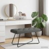 Banc avec capitonnage bouton Gris foncé 80 x 40 x 46 cm Tissu 646207646207