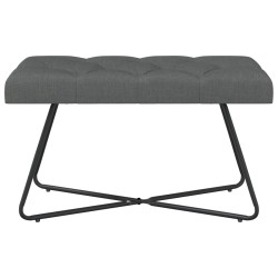 Banc avec capitonnage bouton Gris foncé 80 x 40 x 46 cm Tissu 646207646207