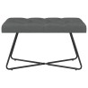 Banc avec capitonnage bouton Gris foncé 80 x 40 x 46 cm Tissu 646207646207